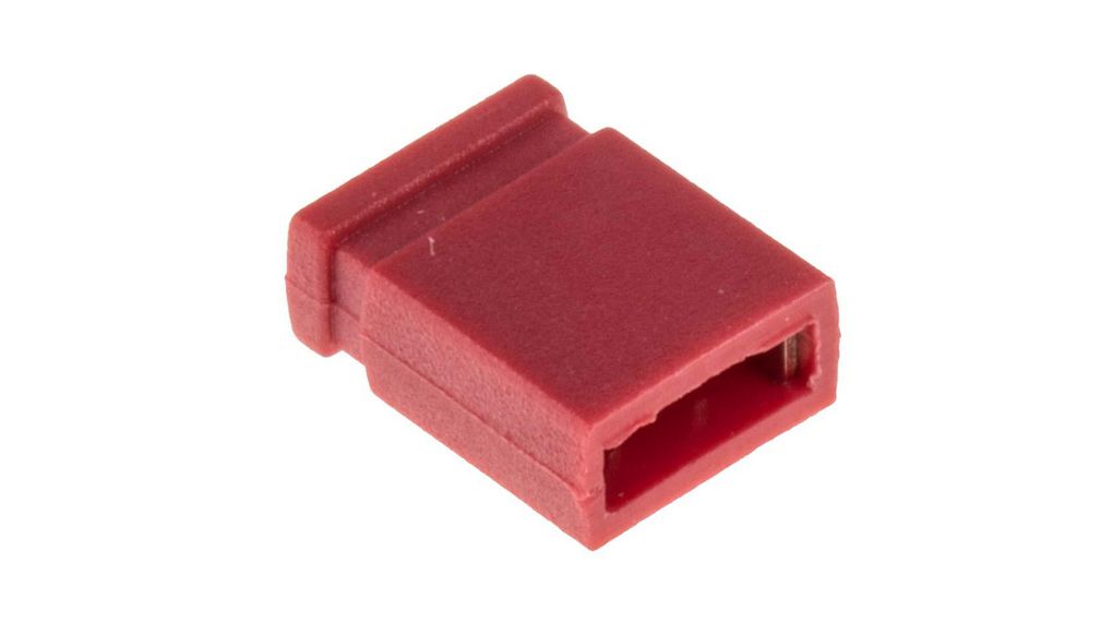 Short-Circuit Jumper, Closed, Red, 1A, Pack of 10 pieces